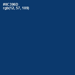 #0C396D - Regal Blue Color Image