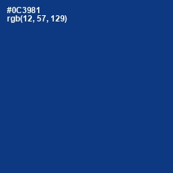 #0C3981 - Resolution Blue Color Image