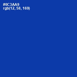 #0C3AA9 - International Klein Blue Color Image