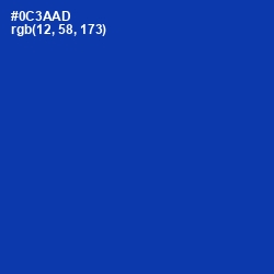 #0C3AAD - International Klein Blue Color Image