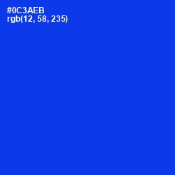 #0C3AEB - Blue Color Image