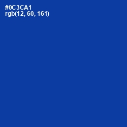 #0C3CA1 - International Klein Blue Color Image