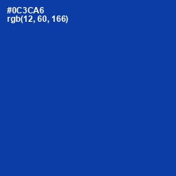 #0C3CA6 - International Klein Blue Color Image