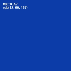 #0C3CA7 - International Klein Blue Color Image