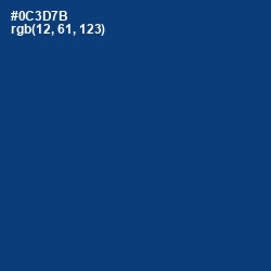 #0C3D7B - Catalina Blue Color Image