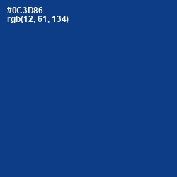 #0C3D86 - Smalt Color Image