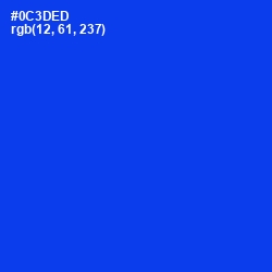 #0C3DED - Blue Color Image