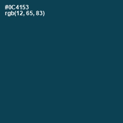 #0C4153 - Teal Blue Color Image