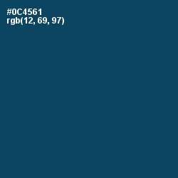 #0C4561 - Chathams Blue Color Image