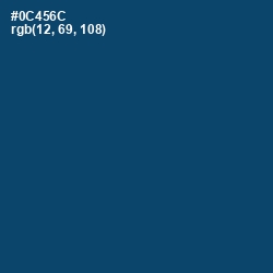 #0C456C - Chathams Blue Color Image