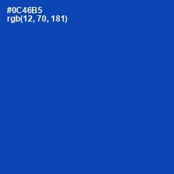 #0C46B5 - Cobalt Color Image