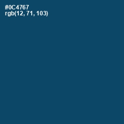 #0C4767 - Chathams Blue Color Image