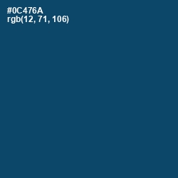 #0C476A - Chathams Blue Color Image