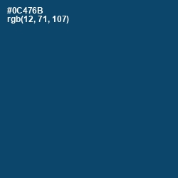 #0C476B - Chathams Blue Color Image