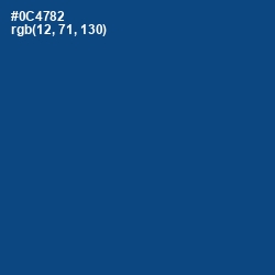 #0C4782 - Congress Blue Color Image