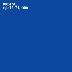 #0C47A0 - Cobalt Color Image