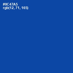 #0C47A5 - Cobalt Color Image