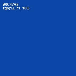 #0C47A8 - Cobalt Color Image