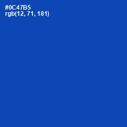 #0C47B5 - Cobalt Color Image