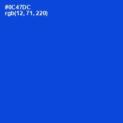 #0C47DC - Science Blue Color Image