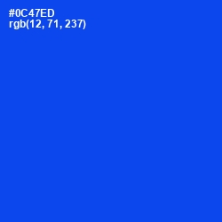 #0C47ED - Blue Ribbon Color Image