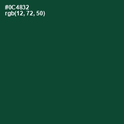 #0C4832 - Sherwood Green Color Image