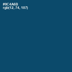 #0C4A6B - Chathams Blue Color Image