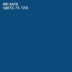 #0C4A7B - Chathams Blue Color Image