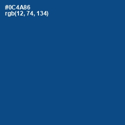 #0C4A86 - Congress Blue Color Image