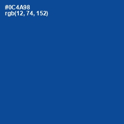 #0C4A98 - Congress Blue Color Image