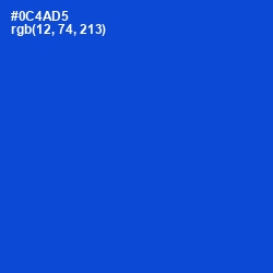 #0C4AD5 - Science Blue Color Image