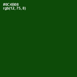 #0C4B08 - Dark Fern Color Image