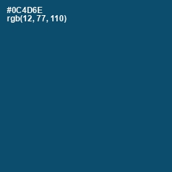 #0C4D6E - Chathams Blue Color Image