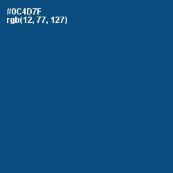 #0C4D7F - Chathams Blue Color Image