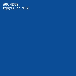 #0C4D98 - Congress Blue Color Image