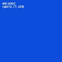 #0C4DDC - Science Blue Color Image