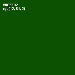 #0C5102 - Dark Fern Color Image