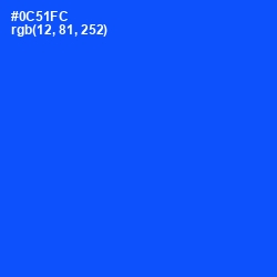 #0C51FC - Blue Ribbon Color Image