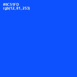 #0C51FD - Blue Ribbon Color Image