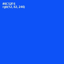 #0C52F6 - Blue Ribbon Color Image