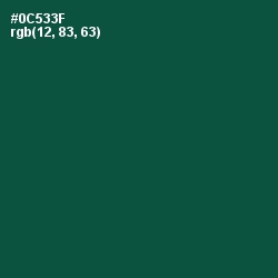 #0C533F - Te Papa Green Color Image