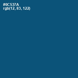 #0C537A - Chathams Blue Color Image