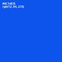 #0C54EB - Blue Ribbon Color Image