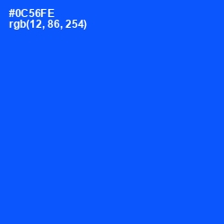 #0C56FE - Blue Ribbon Color Image