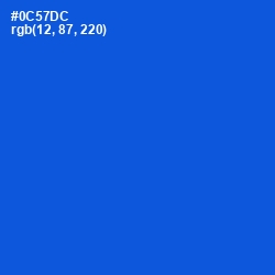 #0C57DC - Science Blue Color Image