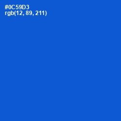 #0C59D3 - Science Blue Color Image