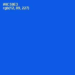 #0C59E3 - Science Blue Color Image