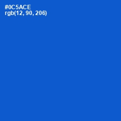 #0C5ACE - Science Blue Color Image