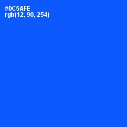 #0C5AFE - Blue Ribbon Color Image