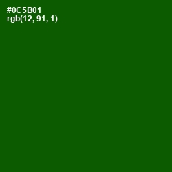 #0C5B01 - Dark Fern Color Image